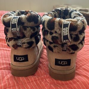 UGG mini leopard boots